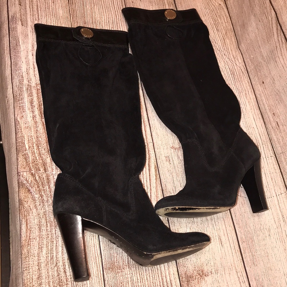 Michael Kors Suede Black Boots Size 6.5M - Picture 3 of 8